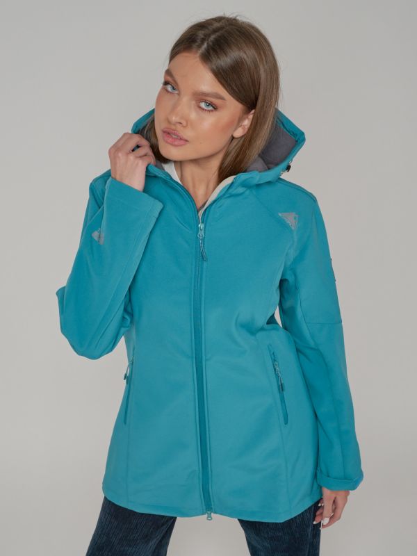 Women's windbreaker MTFORCE large size blue 22335S